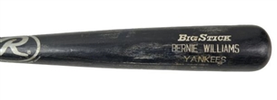 2000 Bernie Williams Game Used Bat- PSA G/U 9